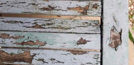 Photo of free Old wooden garden table (St Leonards TN38) #2