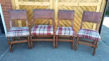 Photo of free 4 solid wood chairs (Prestatyn LL19) #1