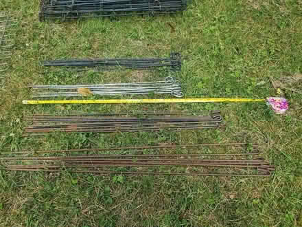 Photo of free Small metal fence grilles and pins for e.g. rabbit run (Bricknells Meadow OX28) #2