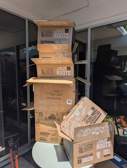 Photo of free 7 Sturdy Cardboard Boxes (Sunnyvale near Fremont & Mary) #3
