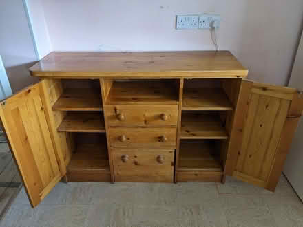 Photo of free Pine cupboard with drawers (BA2) #3