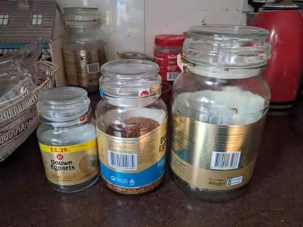 Photo of free Douwe Egberts Coffee jars (Stalybridge SK15) #1
