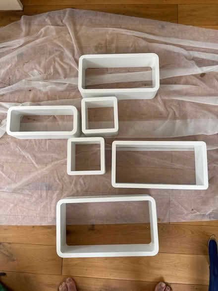 Photo of free White wall shelves (Bromham MK43) #1