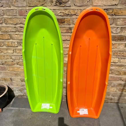 Photo of free Two plastic sledges (Teddington) #1