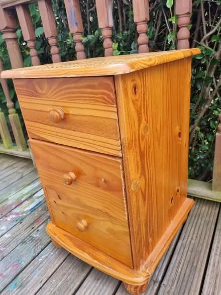 Photo of free Solid pine bedside table drawers (Wrose BD18) #2
