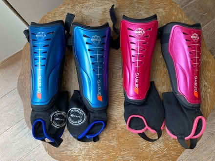 Photo of free Two pairs of hockey shin pads, size Small (Herne Hill SE24) #1