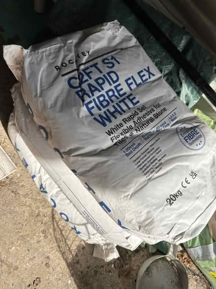 Photo of free Tile cement White Flexible Adhesive (Marston OX3 0) #1
