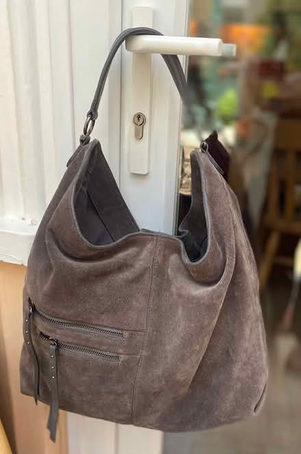 Photo of free Grey suede bag (Southsea) #1