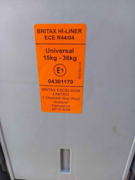 Photo of free Car booster seat (Bowers Gifford SS13) #3