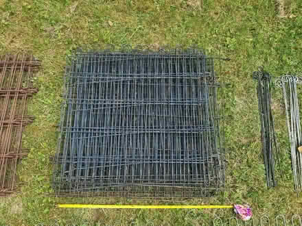 Photo of free Small metal fence grilles and pins for e.g. rabbit run (Bricknells Meadow OX28) #1