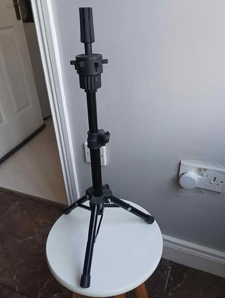 Photo of free Hairstylist mannequin head tripod (Greystones) #1