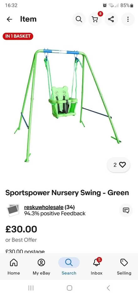 Photo of free Child Swing (Bradford BD3 8) #1