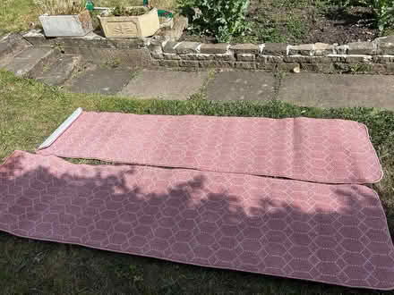 Photo of free Dunelm pink runners x2 (Epsom KT19) #1