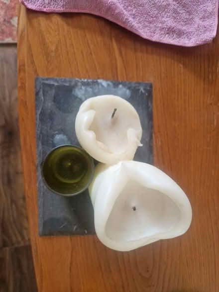 Photo of free Two candles on slate (PR25 Leyland) #2