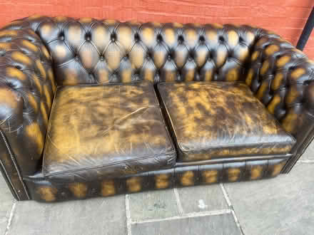 Photo of free Chesterfield sofa 2seater (HD2 Birkby) #1