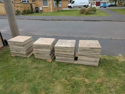 Photo of free Used concrete paving slabs, different colours (Little Downham CB6) #1