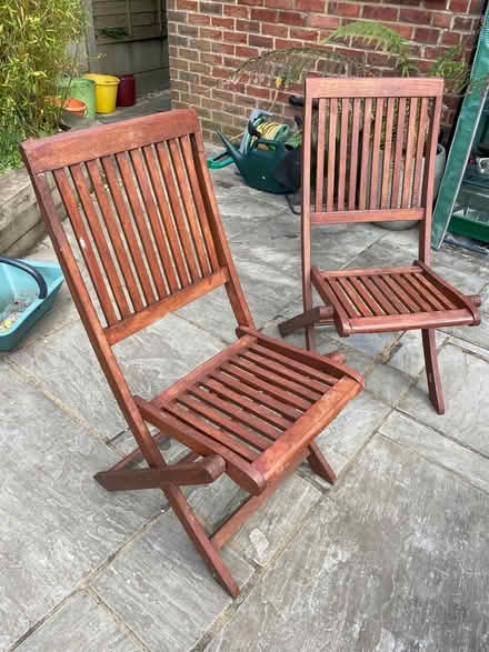 Photo of free Pair of garden chairs (Farnham GU9) #1