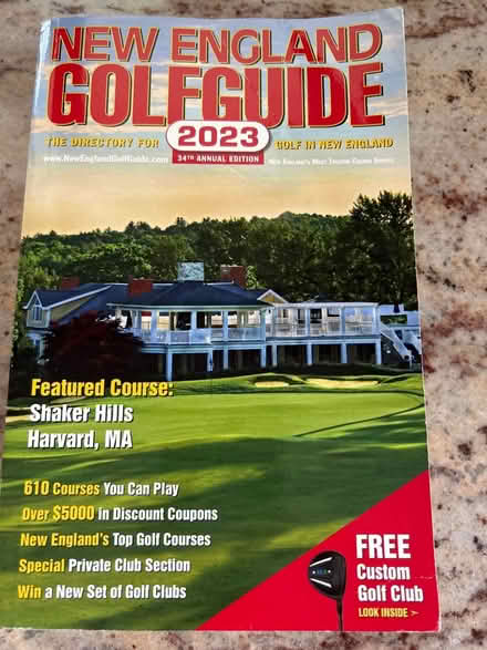 Photo of free 2023 New England Golf Guide (Belmont Hill) #1