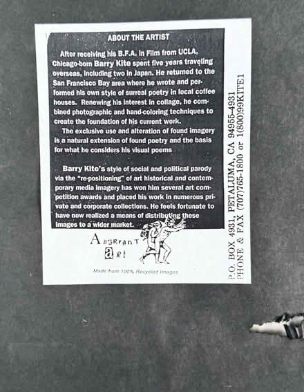 Photo of free “Madonna of the Unexamined Life” (Mill Valley) #2