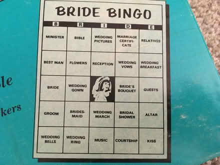 Photo of free Bride Bingo game (Shadow Cliff, Pleasanton) #3