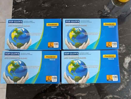 Photo of free Large disposable latex gloves (Carleton FY6) #1