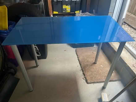 Photo of free IKEA blue glass table (Finchampstead RG40) #1
