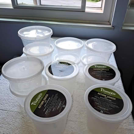 Photo of free CLEAN plastic soup containers (Allison Park-- Hampton) #1