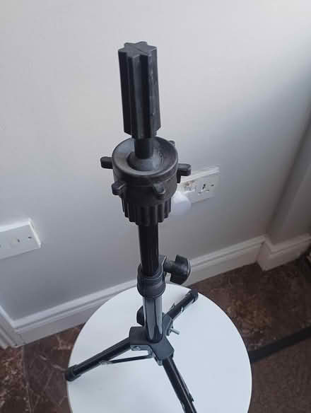 Photo of free Hairstylist mannequin head tripod (Greystones) #2