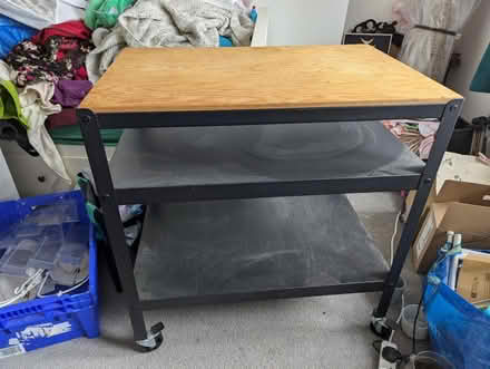 Photo of free trolley (wood and black metal) (G42) #1