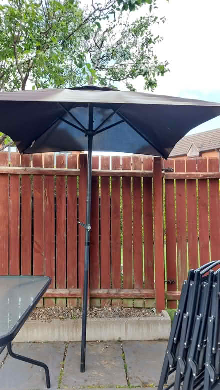 Photo of free Parasol with pole - 2m, grey (Wetherby LS22) #2