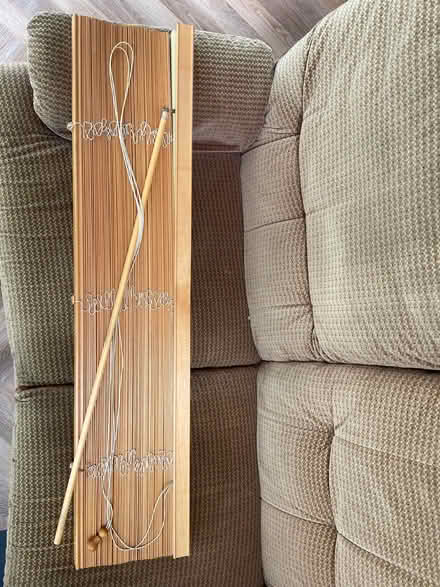 Photo of free Two Slatted wooden blind in Beech 1m (John Lewis) (Penn HP10) #1