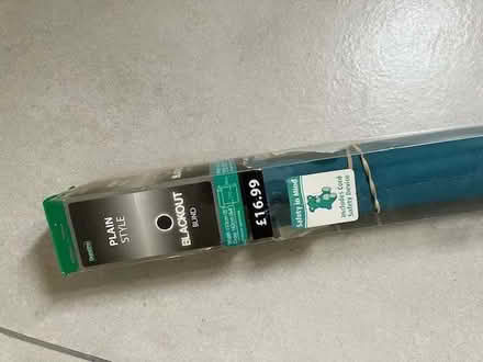 Photo of free Unused teal blackout roller blind (West Oxfordshire OX29) #1