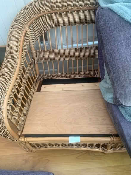 Photo of free 3seater cane settee (Cwmbran) #4