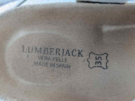 Photo of free Silver leather sandals size 2.5/35 (Priestwood RG42) #3