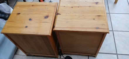 Photo of free 2 Solid pine bed side drawers (Yatton BS49) #4