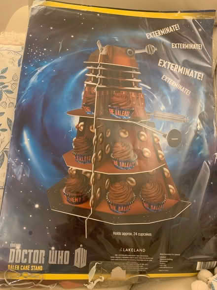 Photo of free Cardboard Dalek cake stand (Rooks Nest SG1) #1