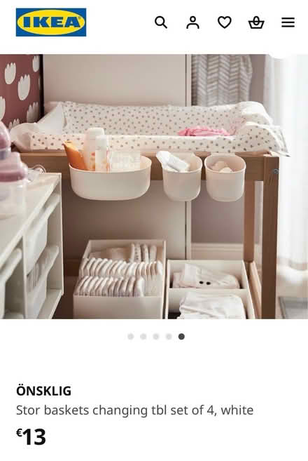 Photo of free IKEA nappy changing baskets (Renmore) #2