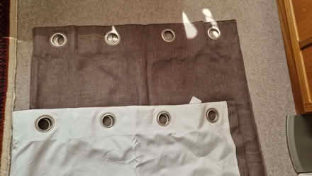Photo of free Pair of brown eyelet curtains (Twyford RG10) #1