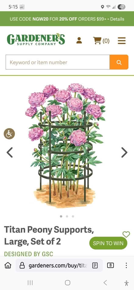 Photo of free large flower supports (off Fisher Blvd) #2