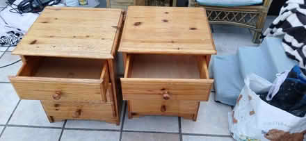 Photo of free 2 Solid pine bed side drawers (Yatton BS49) #1