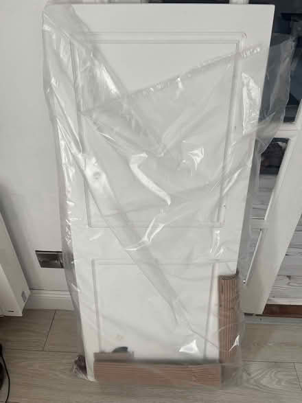 Photo of free 4ft White Wooden Headboard (Kinsale) #1