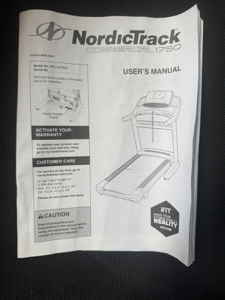Photo of free Nordic Track Treadmill (Accord, NY) #4