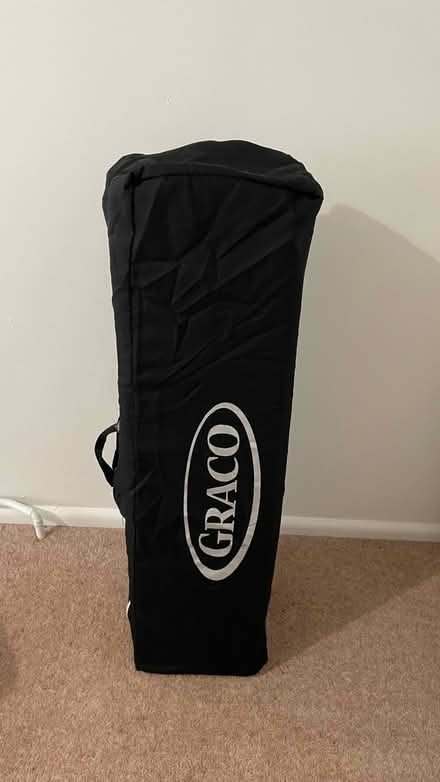 Photo of free Graco black travel cot (Rg8 0sg) #2