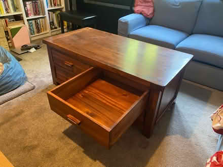 Photo of free Coffee table with storage (Corston) #1