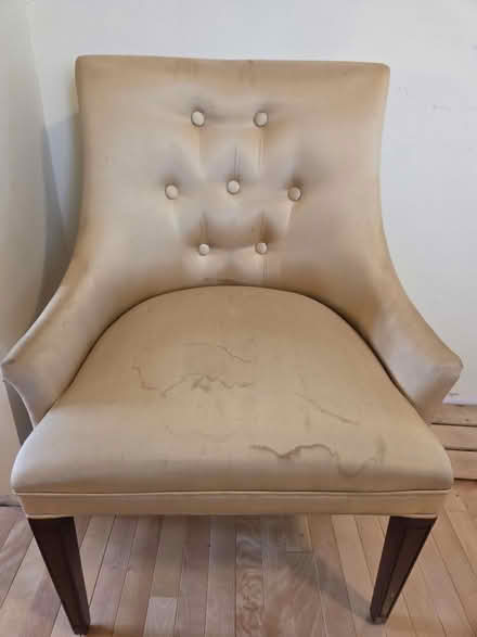 Photo of free Silk covered chair (Wellington village) #1