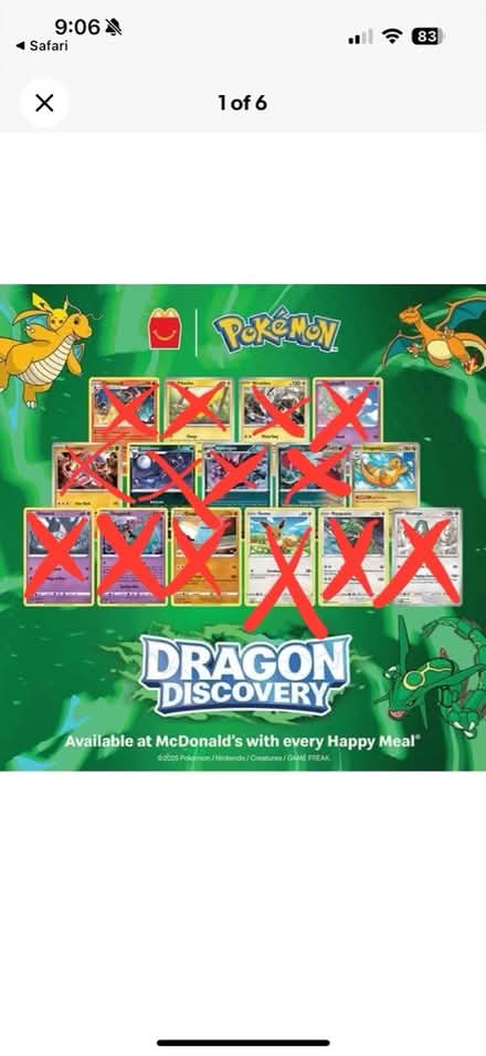 Photo of McDonald’s Pokemon cards (Stevenage SG1) #1