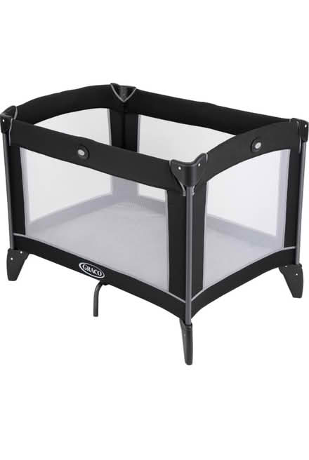 Photo of free Graco black travel cot (Rg8 0sg) #1