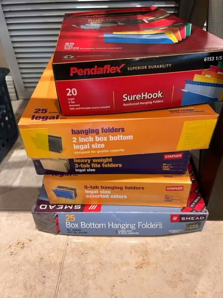 Photo of free Legal size hanging folders (Just north of Old Scottsdale) #1