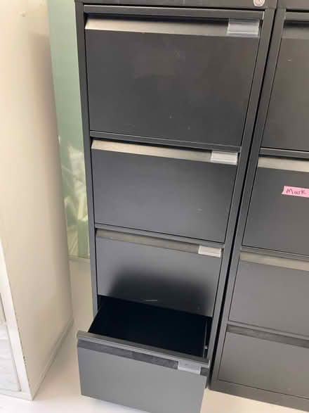 Photo of free Black 4 Drawer Filing Cabinet (Soho W1D W1D) #1