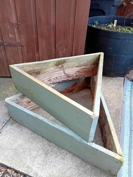 Photo of free Triangle shaped wooden planters (Coulby Newham TS8) #1